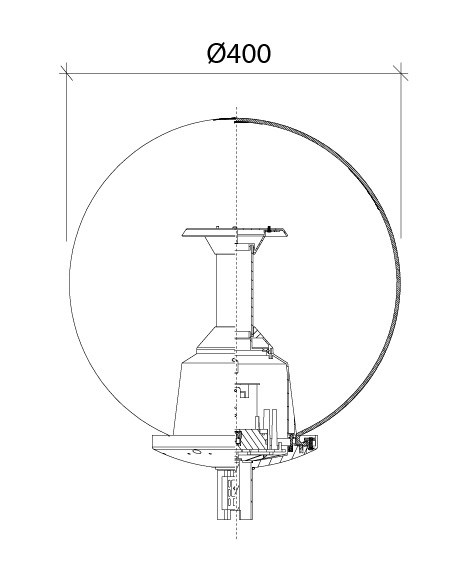 SFERA Ø400 Led IP65 Reflex