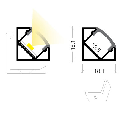 Profilo angolare 90°