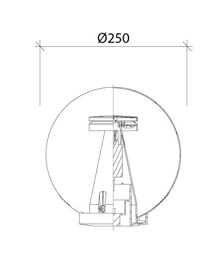 SFERA Ø250 Led IP44 Reflex