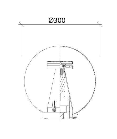 SFERA Ø300 Led IP44 Reflex