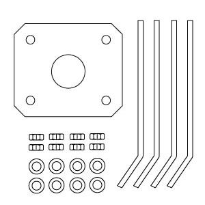 Kit controflangia e tirafondi per Edge  System B