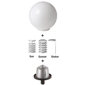 Sfera Ø400  Montaggio diritto